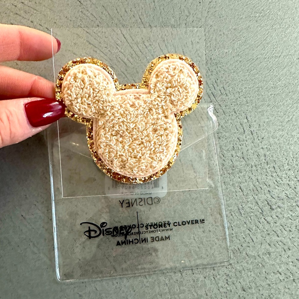 Stoney Clover Lane glitter Mickey head patch